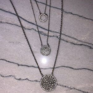 Chic Boho Layered Silver Necklace